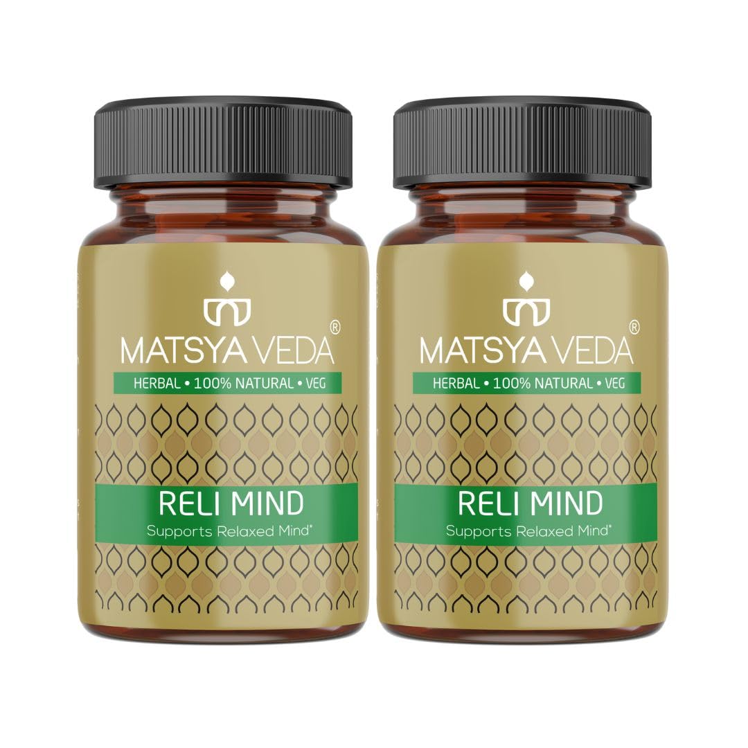 Relimind: Natural Sleep Aid, Stress & Anxiety Relief, Mood Support, Anger Management | Ashwagandha,Shankhpushpi, 10+ Herbal Ingredient (Pack of 2, 120) (B0CRCZ1RP2) Amazon Price History, Amazon Price Tracker