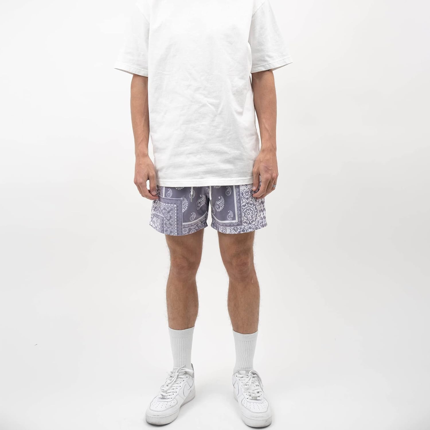 DIOTSR Mens Graphic Shorts Boho Paisley Shorts Athletic Basketball Bandana Shorts Running Streetwear Drawstring Waist - Image 2