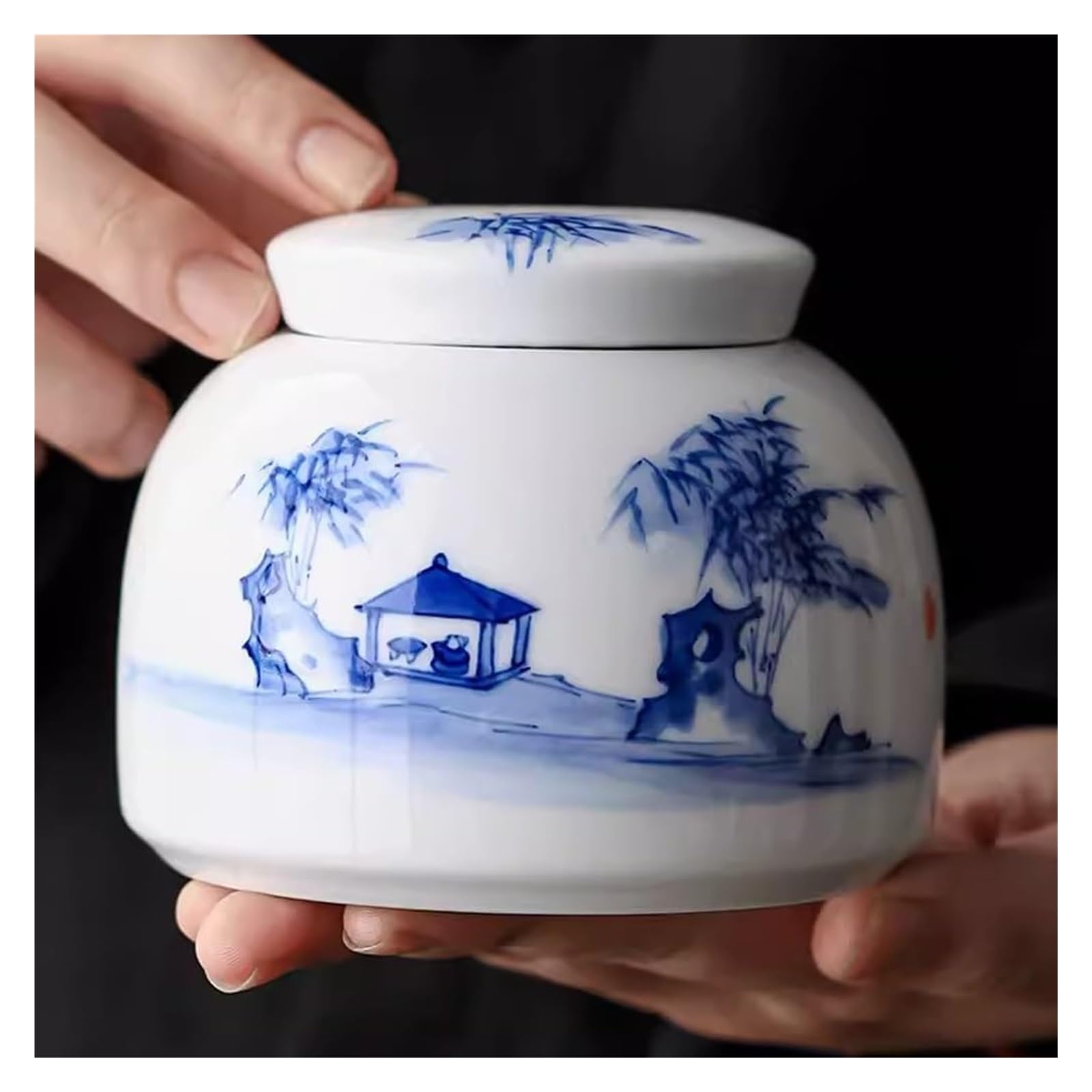 Puszka na herbatę, ceramiczne puszki na herbatę, domowa herbata Pu'er, czarna herbata do przechowywania puszek na herbatę, zamknięte małe puszki do przechowywania herbaty