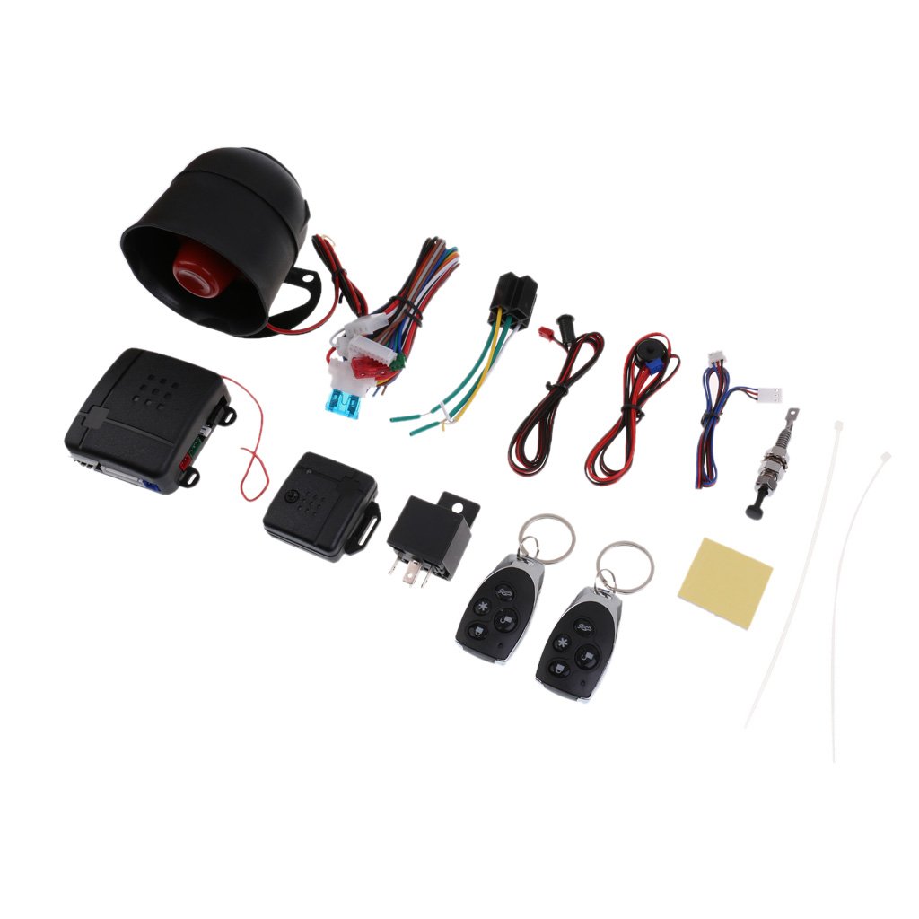 Car Alarm Security System Remote Control Sensor Protection Warning Keyless Entry Set Amazon.in
