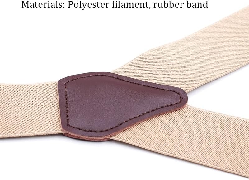 Suspenders Polyester Filament 3 Clips Man Sling Belt Monochrome Shoulder Strap