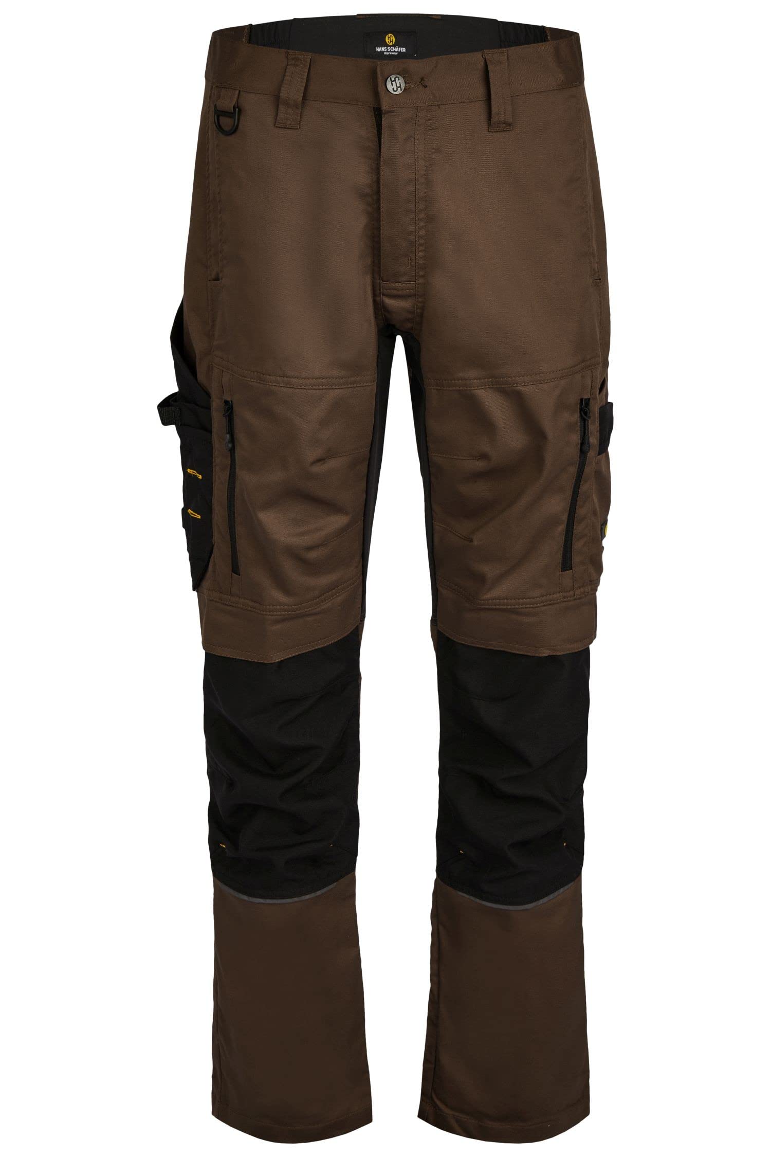 HSW Smart – Lange Arbeitshose für Herren – Modische Cargo-Bundhose mit Knietaschen und Cordura-Verstärkung – Stretch-Slim-Fit