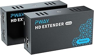 HDMI Extender 500ft No Delay Over Cat5e/6 HDMI Balun IP Kit Over Ethernet Long Distance Video, 1 to Many Over Gigabit Switch