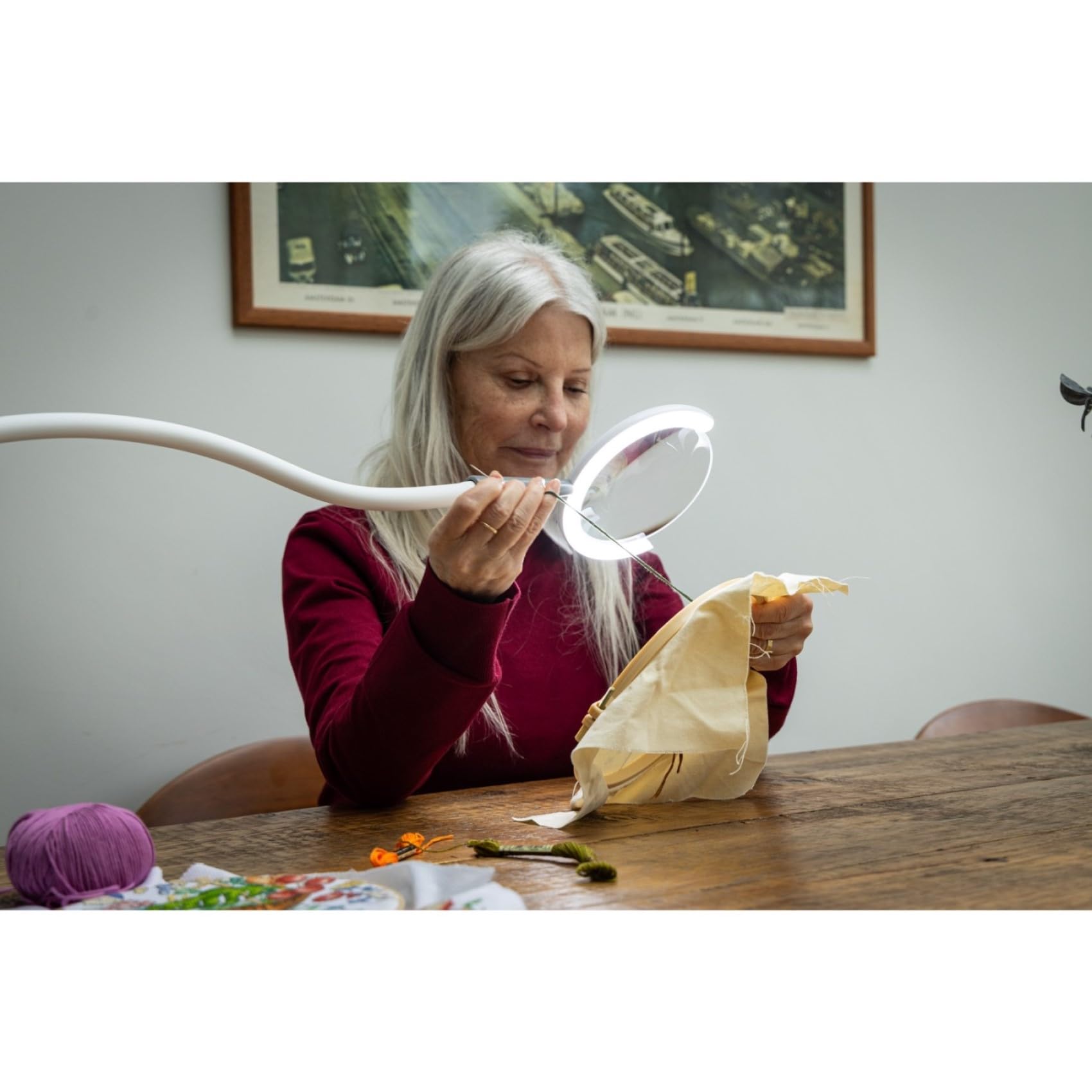 daylight Magnificent Pro™ On Clamp LED Magnifying Lamp