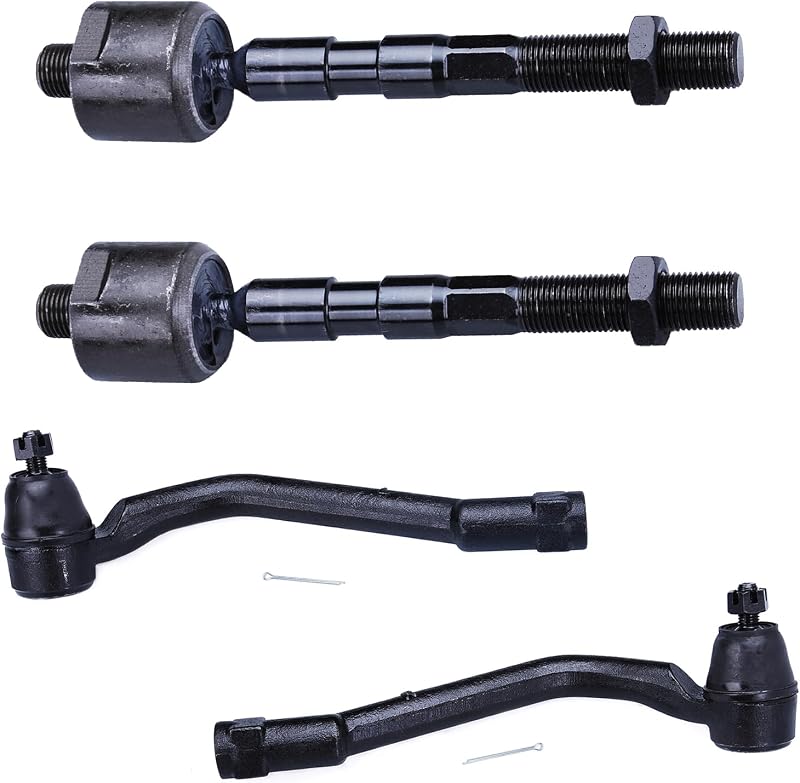 Kit de terminais de direção internos e externos dianteiros DEARMMGG para Kia Optima, Cadenza e Hyundai Sonata – 4 peças