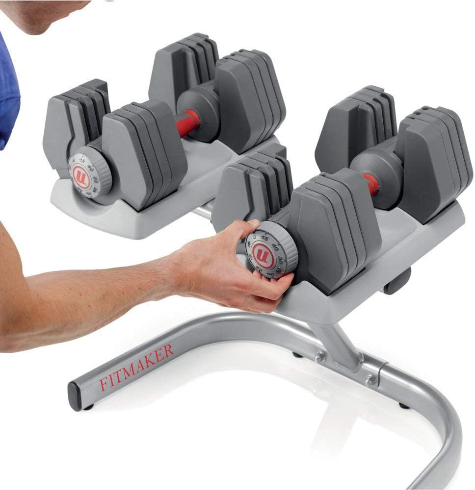 Universal Selectorized 445 Dumbbells and Stand