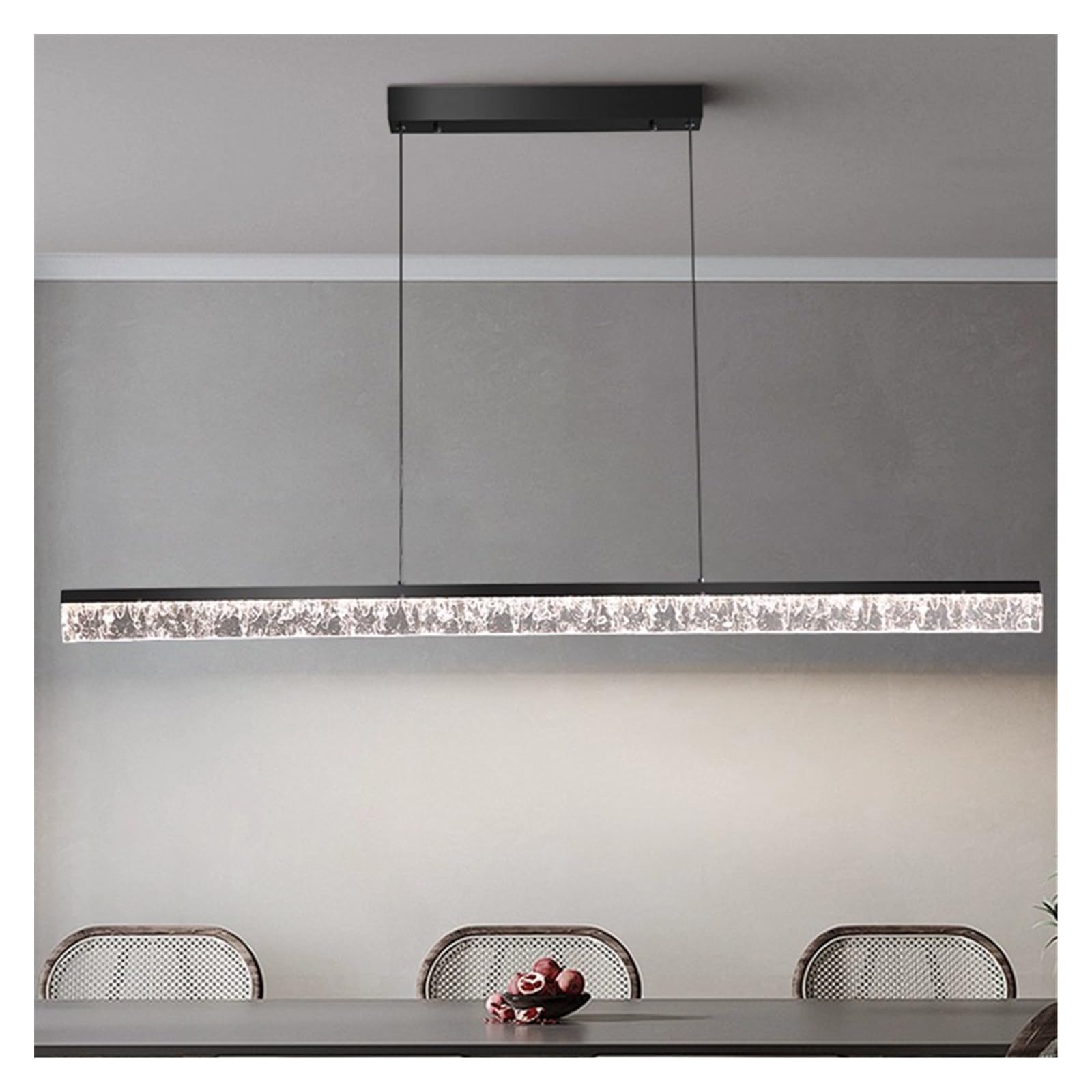 SYAXVOM Chandelier Modern Living Room Chandeliers Indoor Lighting Ceiling lamp Hanging Lights led for the(Rectangle 120cm,Cold)