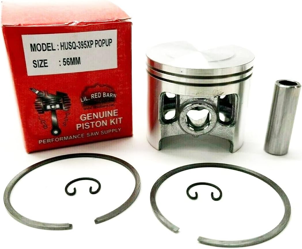 Pop Up Piston Compatible With Husqvarna 395, 395XP, 395XPG, 394, 394XP Chainsaws, 56mm, Replaces Part# # 537137671 Extra Compression And Power. Two Day Standard Shipping To All 50 States!