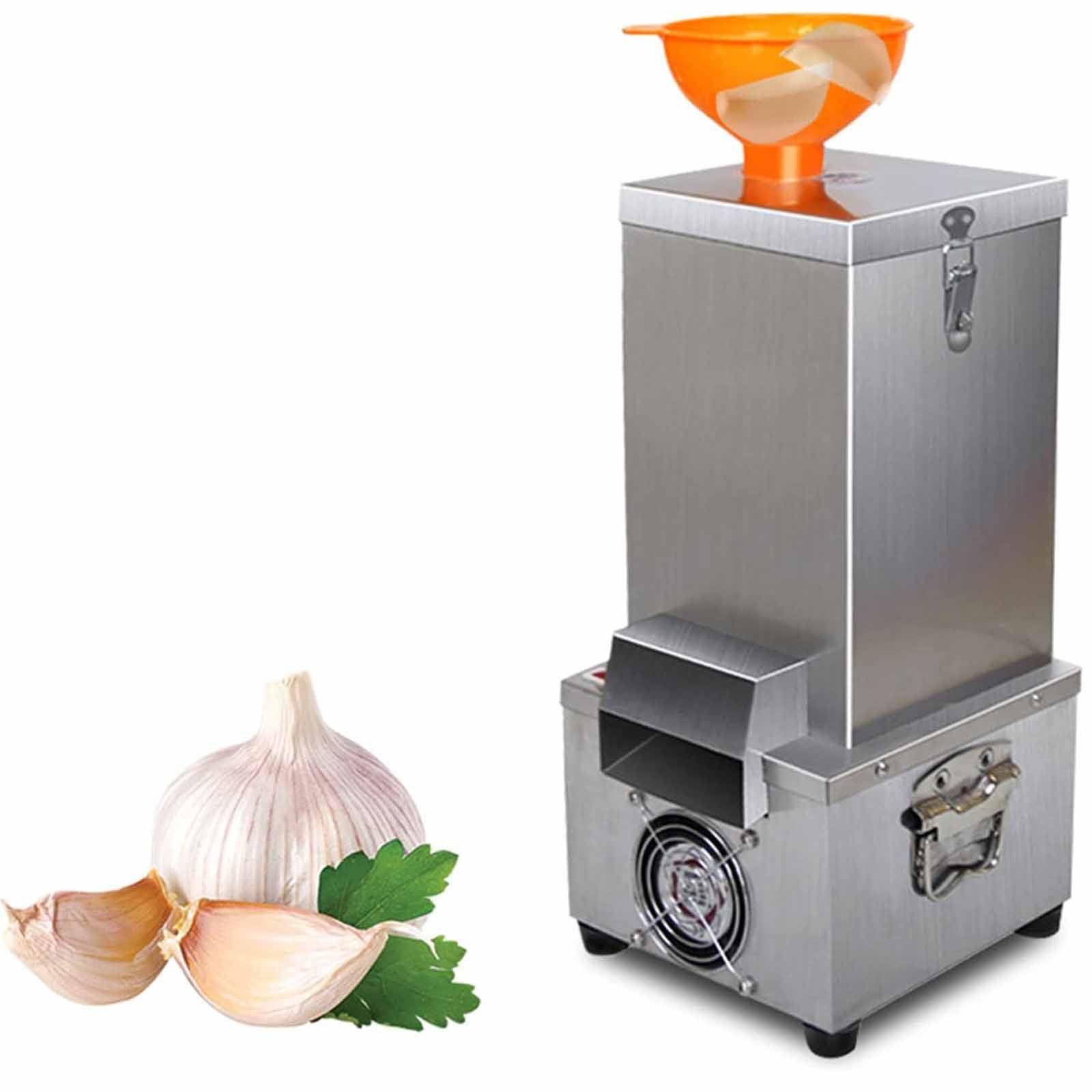 Komercyjna elektryczna maszyna do obierania czosnku ze stali nierdzewnej o mocy 25 kg/h, maszyna do oddzielania czosnku o mocy 200 W, automatyczna obieraczka do czosnku, narzędzie do obierania do ku