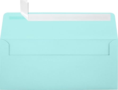 Miniatura 28 de LUXPaper Sobres comerciales #10 Despegar y prensar 4 1/8 pulgadas x 9 1/2 pulgadas Lino blanco Texto de 80 libras 50