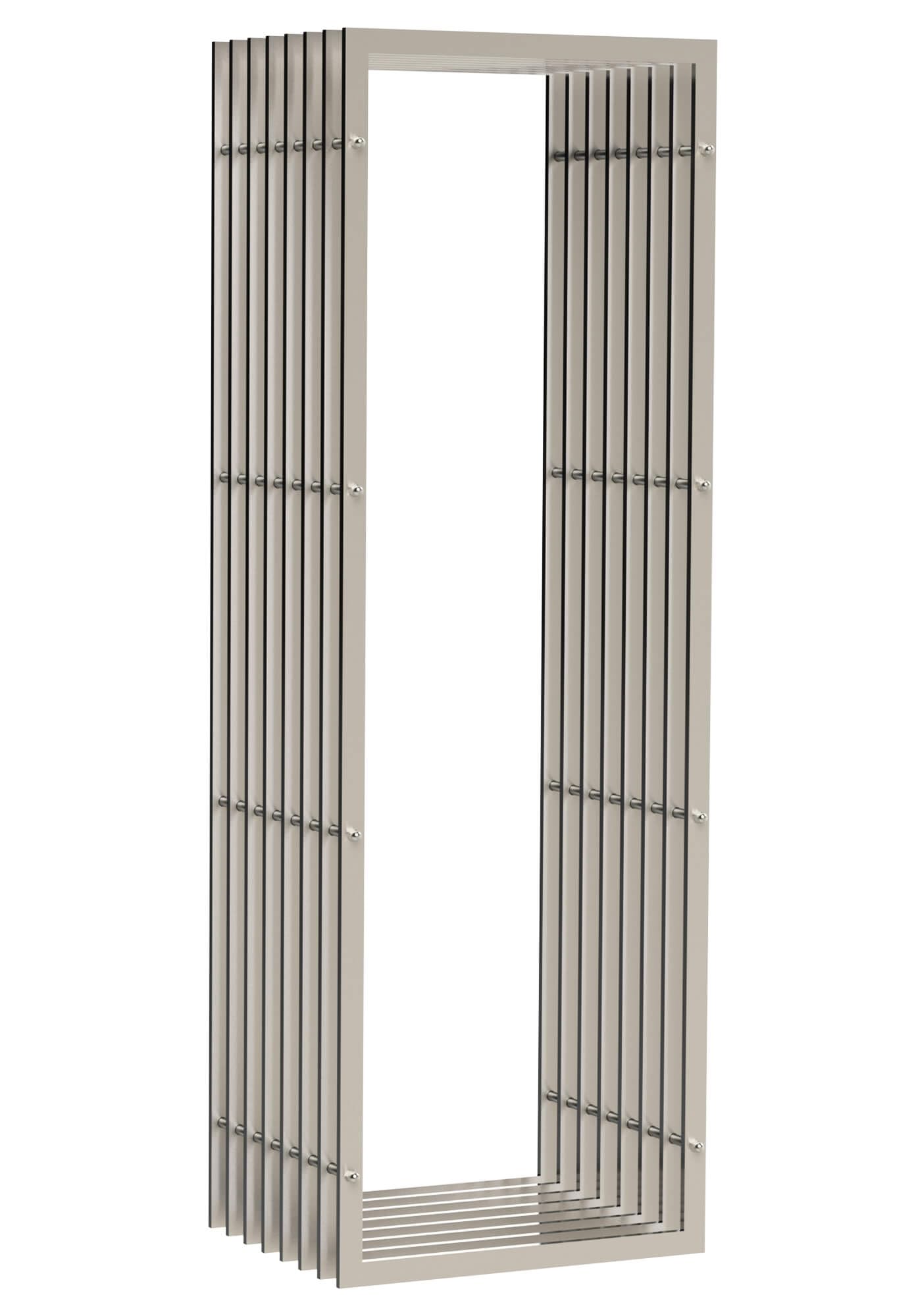 DanDiBo Kaminholzregal Innen Metall Edelstahl Kaminholzständer 96429 150 cm Holzkorb Kaminholzhalter Holzregal