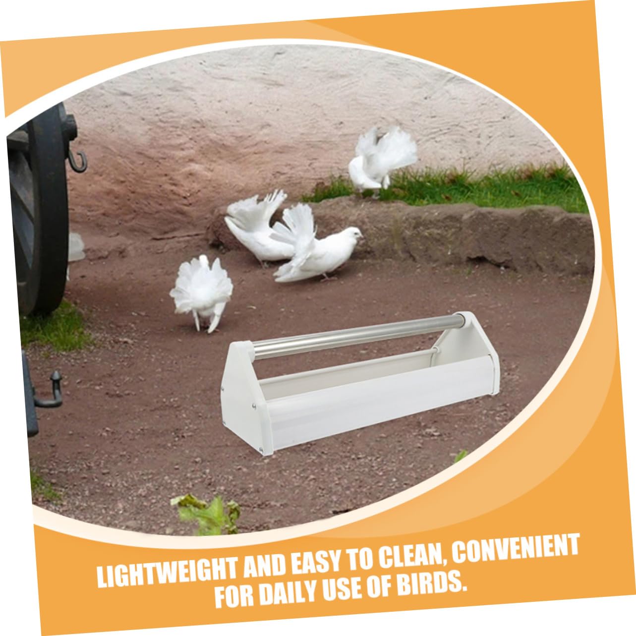 2 Piezas Comedero para Aves de Plástico Resistente Alimentador Práctico para y Aves Pequeñas para Alimentación de Mascotas