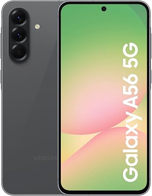 Samsung Galaxy A56 5G Smartphone, Awesome Intelligence, 8GB RAM, 256GB Memory Storage, 50MP Camera, Awesome Graphite, 3 Year Extended Warranty (UK Version)