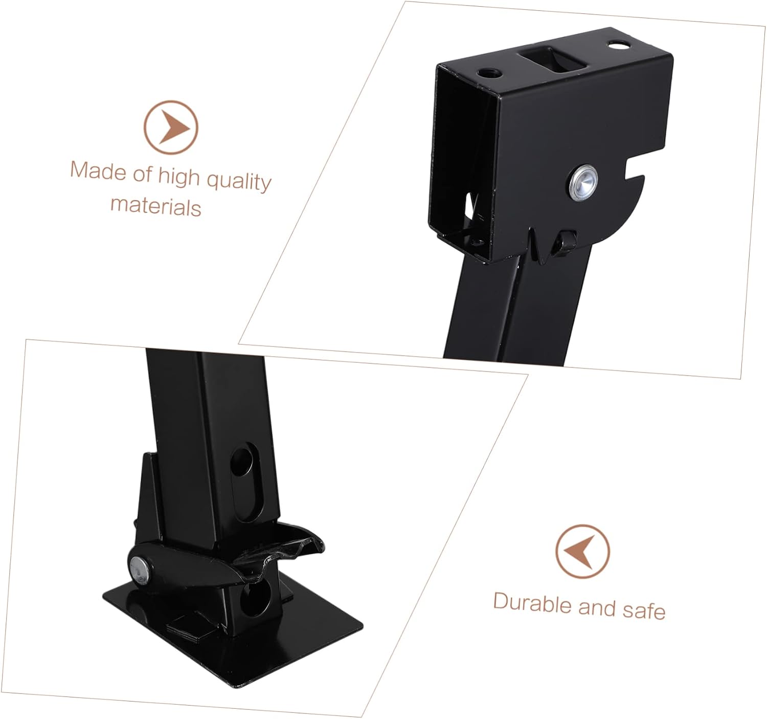 Trailer Support Stabilizer 2pcs Rv Stabilizer Jack Durable Easy to Use for Outdoor Enthusiasts