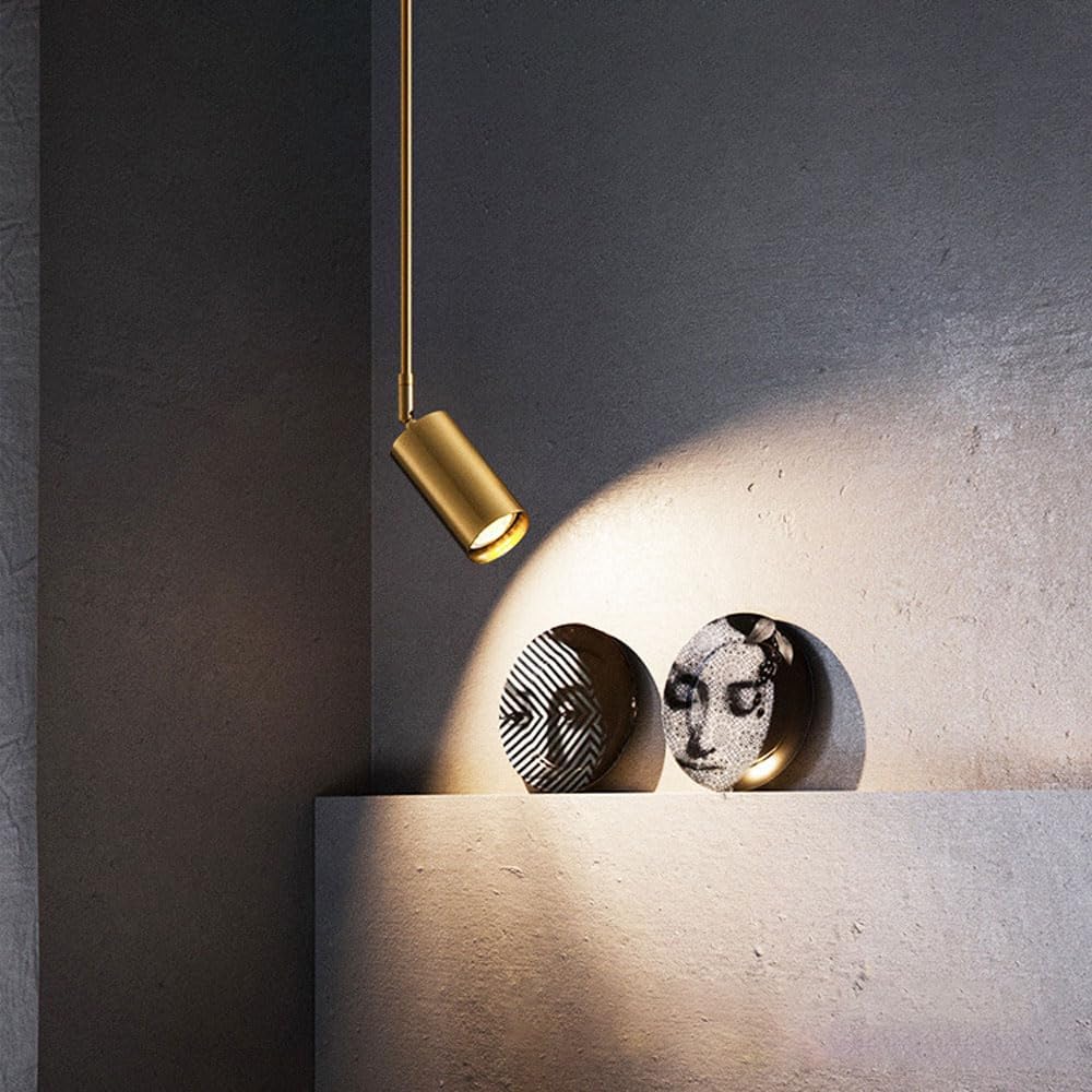 MOYEE Wall Lights for Bedroom Adjustable Ceiling Spotlight Fixture Gold Ceiling Spot Lighting Indoor Single Directional Spotlight Accent Lamp 325°+180° Rotation for Restaurant Shop Pictu/50cm