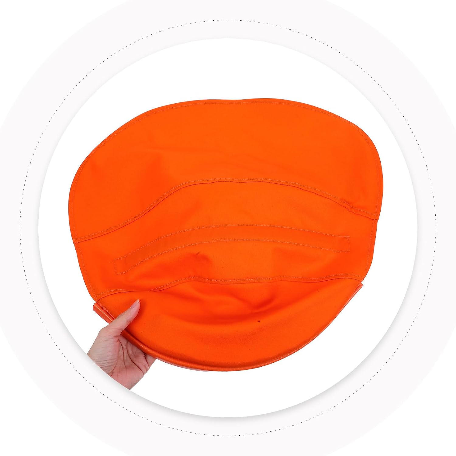 Amosfun Helmet Cover Faux Leather and Cloth Material Bright Detachable Design Provides Comprehensive Protection for Neck and Head, Welding Accessories for Workplaces