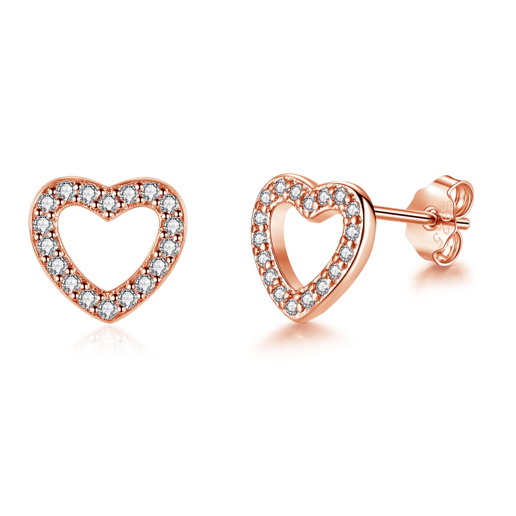 Loutade Ohrringe Gold, Hypoallergen 925 Sterling Silber Twis