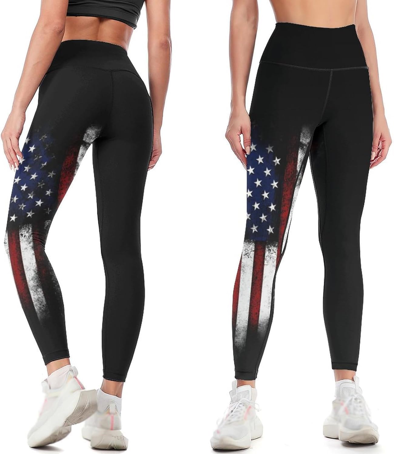 High Waisted Yoga Pants for Women Tummy Control 4 Way Stretch Running Workout Leggings Athletic Yoga Pants