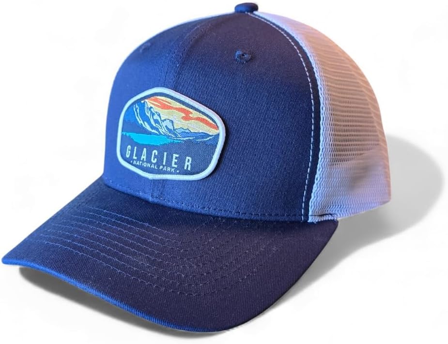 Glacier Trucker Hat with National Park Woven Patch
