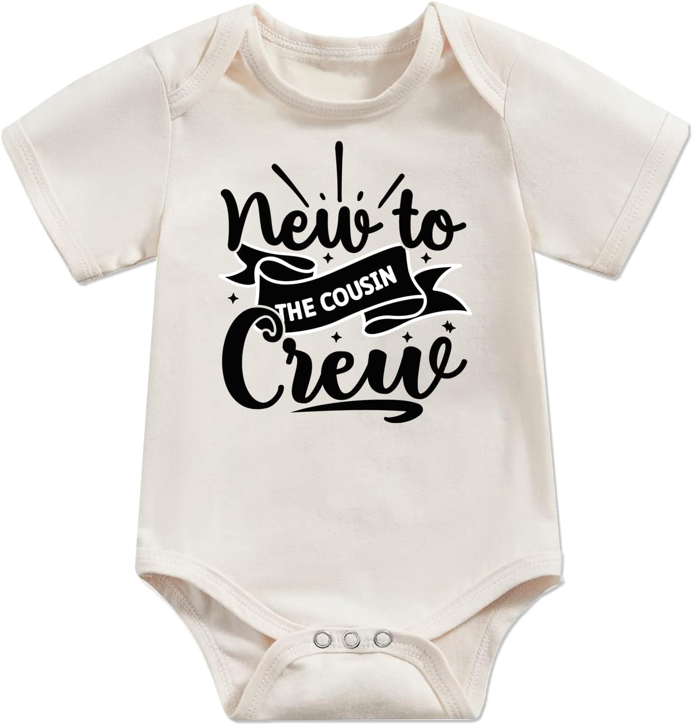 Newborn Infant Baby Bodysuit Funny Letters Print Clothes Short Sleeve Romper Pregnancy Announcements