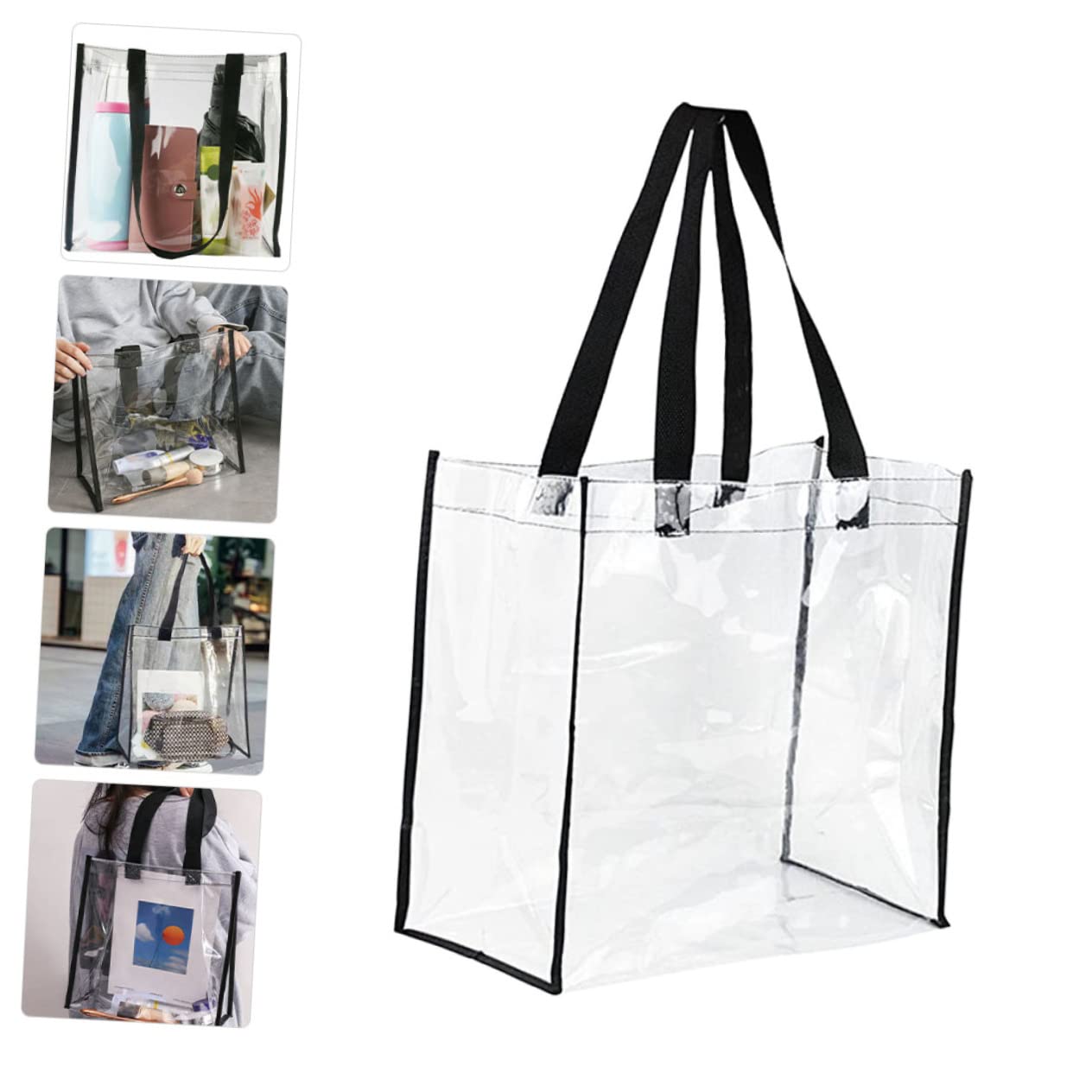 SHERCHPRY Borsa Da Piscina Trasparente Borsa Da Campeggio Esterna Da Viaggio Per Il Trucco Per Cosmetici Riutilizzabile Da Viaggio Per Il Trucco Make Up Da Viaggio