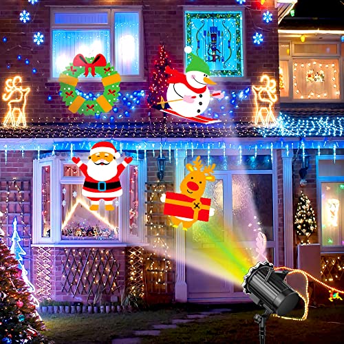 Holiday Projector Lights Outdoor, Holloween Decor Lights, 12 Hd Slideshows For Holloween Christmas Holiday Birthday Xmas Party Landscape Decorations #TOP1