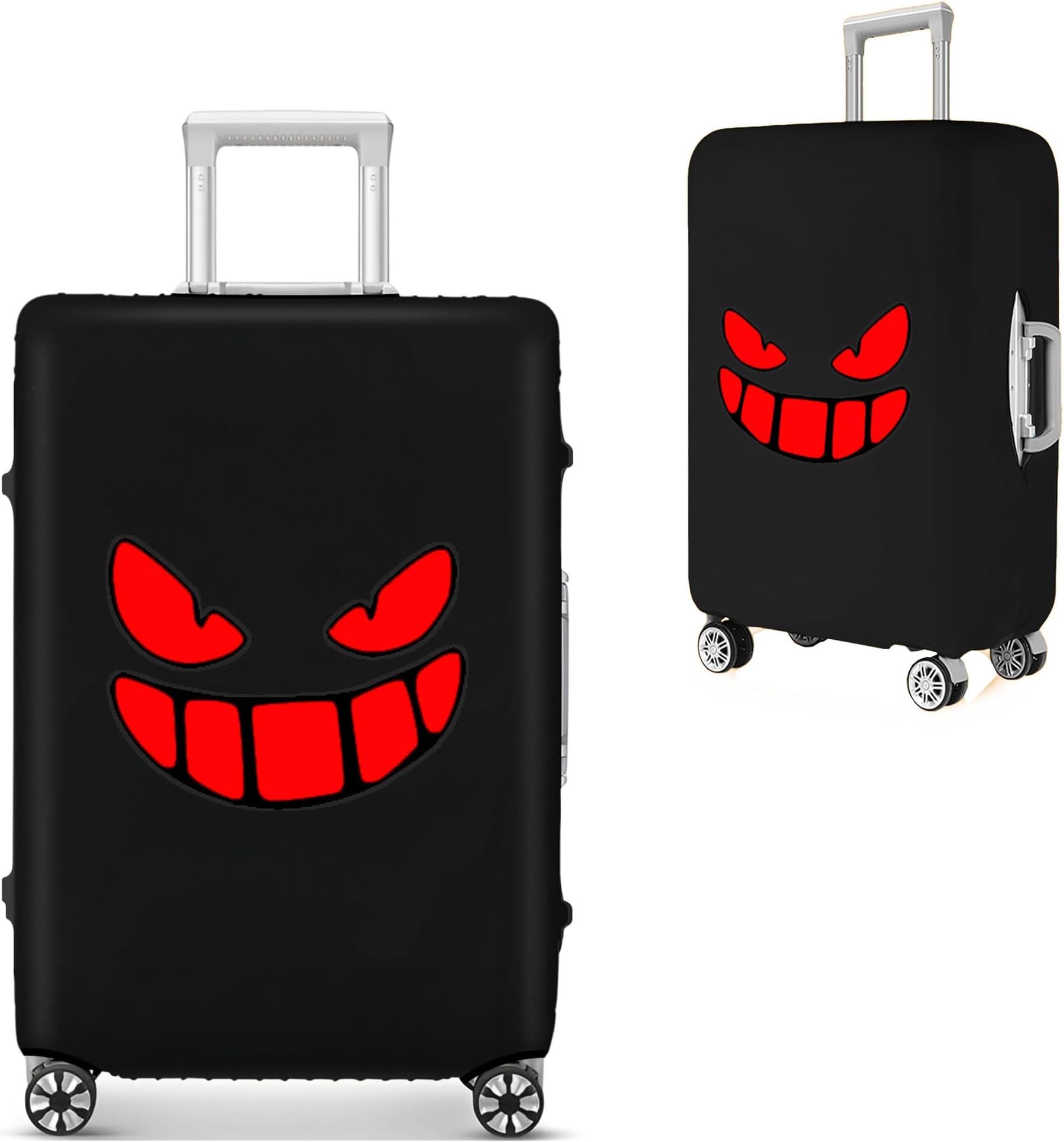 GigabitBestLuggage Covers For Suitcase Tsa Approved, Washable Luggage Cover Elastic Luggage Protector Scratch Resistant Luggage Cover For 28-29 Inch Wheeled Luggage(Red Eye-28 inch)