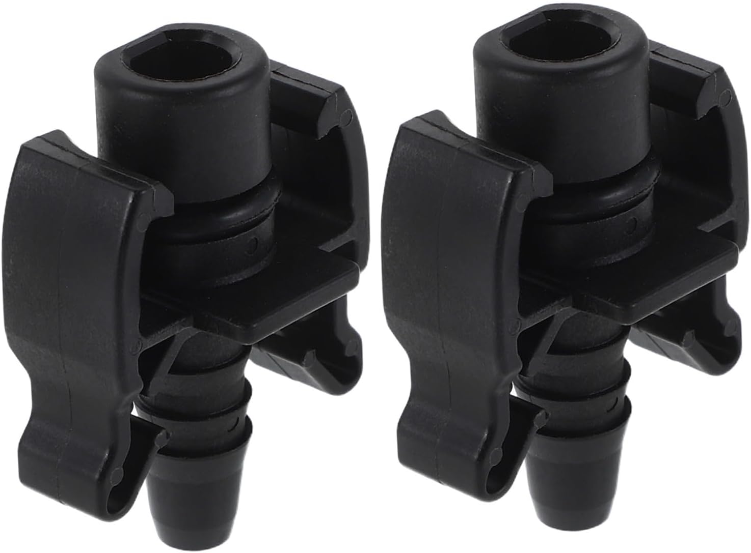 Ipetboom 2pcs Coolant Outlet Fitting Radiator Tube Connector Quick-connect Hose Adapter for Car Cooling System Replacement Compatible with Thermostat Housing