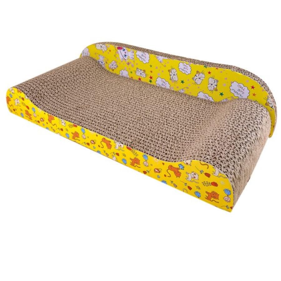 KittuPet Cat Scratcher Cardboard Lounge Couch,Cat Scratcher Sofa Bed, Large Size 20 inch Kitten Scratching Board Recycle Durable Corrugated with Catnip for Indoor Cats (B0CQYGJX3X) Amazon Price History, Amazon Price Tracker