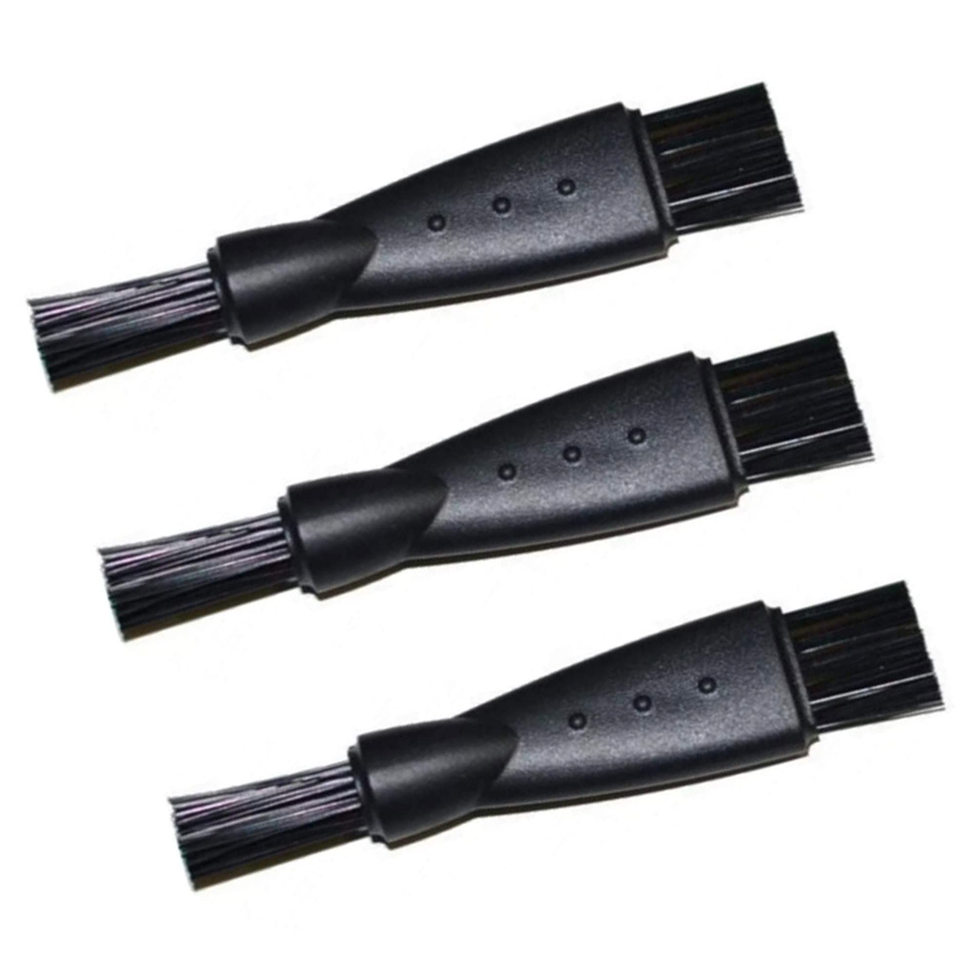 HQRP 3-pack Cleaning Brush for Andis AGC2 22330/22340 / 22360/22405 / 22685, AGRV 63360, BGR 64850, BGRC 63700/63965, BGRV 63100/63700, MC-3 18400 Electric Shaver, Trimmer + HQRP Coaster