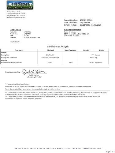 Miniatura 4 de Renue By Science Suplemento NMN  90 cápsulas liposomales de NMN - 250 mg de mononucleótido de nicotinamida NMN por porción  Fórmula biodisponible