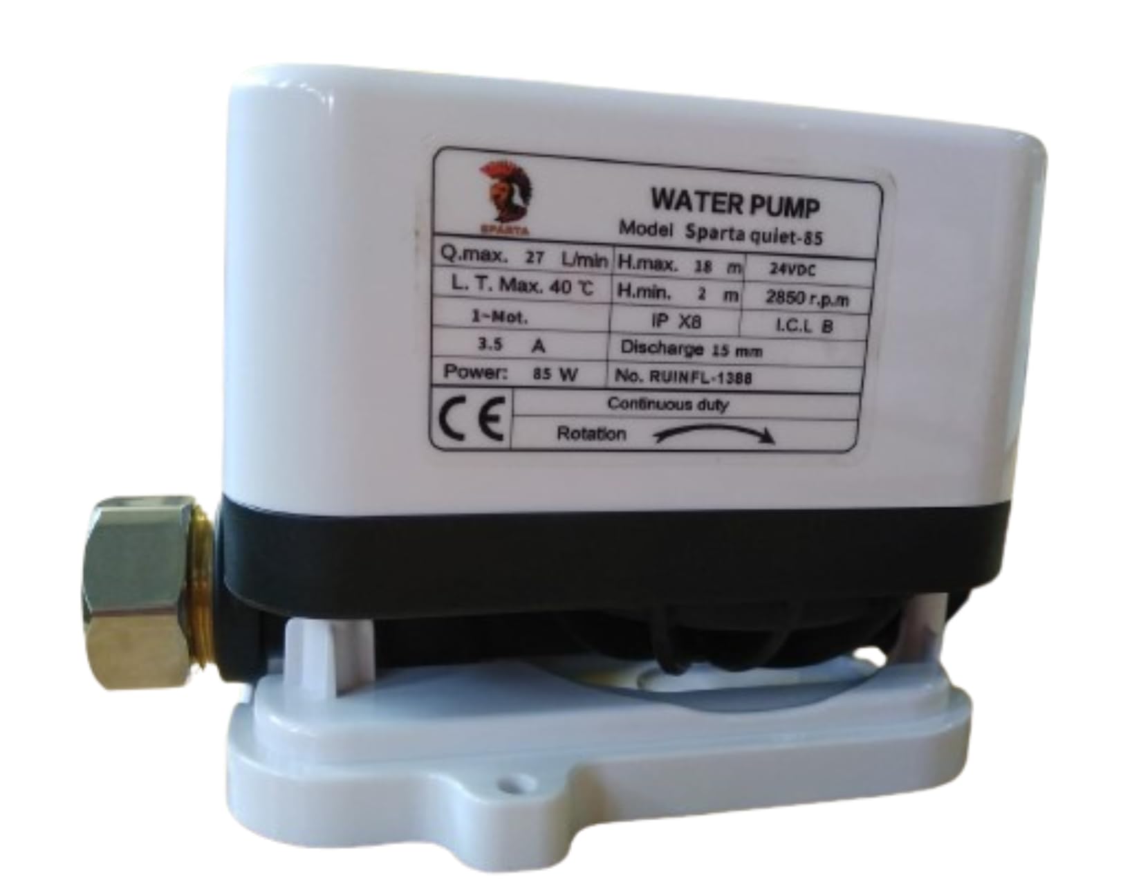 Resale by Jes Inline Pressure Booster Pump Single Phase for Hot Water Bathtub, Washing Machine Inlet Supply, Solar Panel Cleaning, Hand Dishwasher Etc (Jes Sparta Quiet 85 Inline Pump) (B0D7RYSZPB) Amazon Price History, Amazon Price Tracker