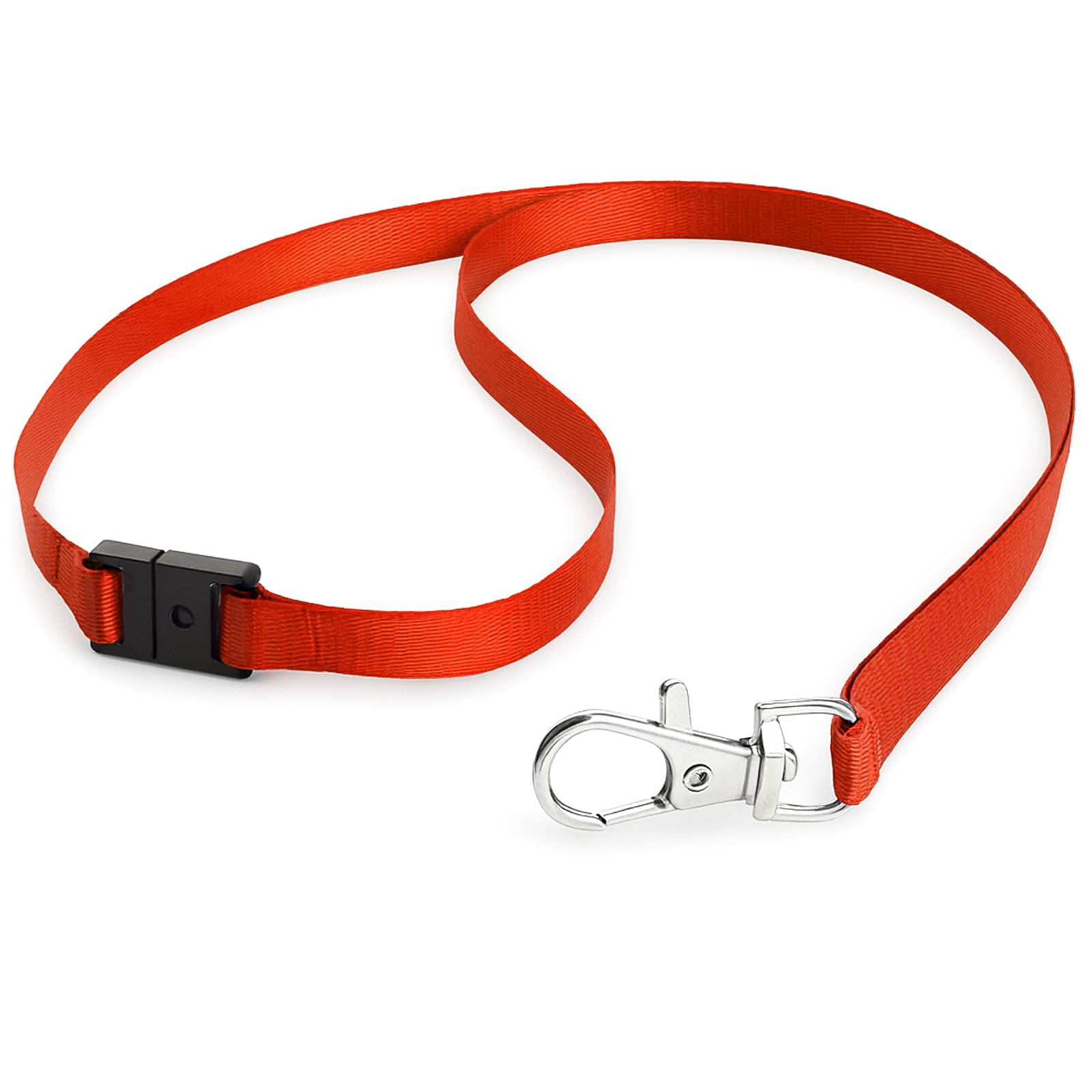 SUPERFA 30 Pcs Red Lanyards Breakaway with Metal Lobster Clips, Safety Security Quick Release Lanyard for Neck ID Card Holder