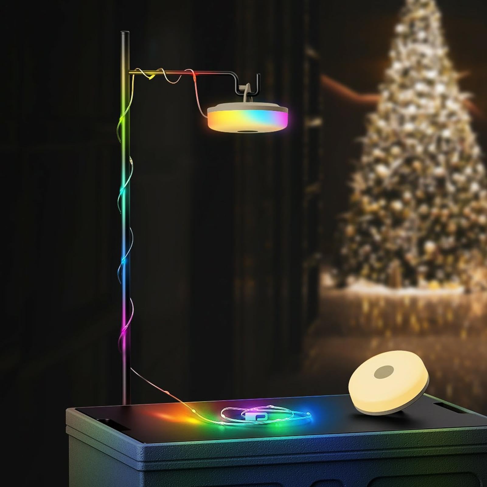 Cadena de luces de camping – Cadena de luces LED de alto brillo para