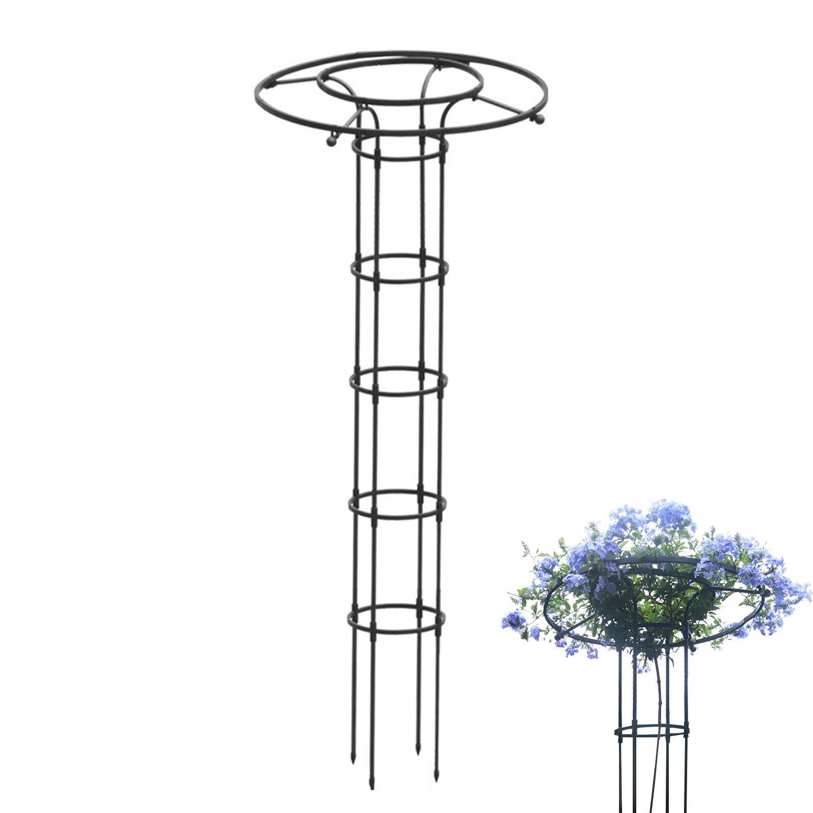 Gartenspalier Topfpflanzen - Vertikale Garten Rankhilfe Garten Rankhilfe Pflanze Rankhilfe Indoor Topfpflanzenstütze Rostfrei Rankgitter Metallstützrahmen Metall Kletterpflanzenstütze Rankhilfe | Zimmerpflanzen Rankhilfe im Stütze für Kletterpflanzen oder
