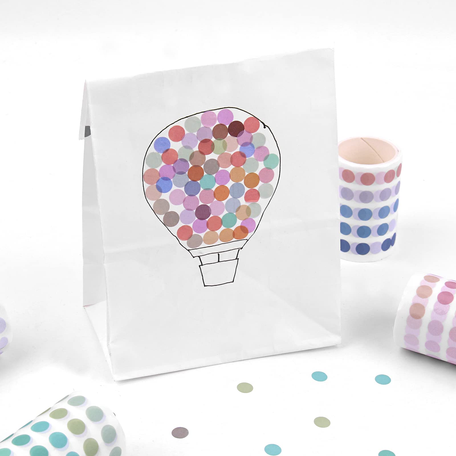 Amazon.com: NOGAMOGA Washi Dot Stickers, 8mm Small Translucent