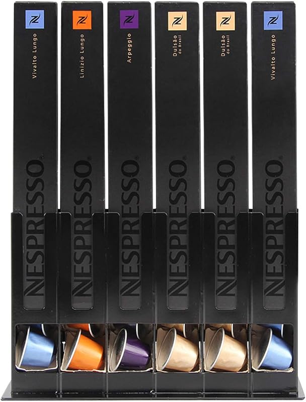 FlagShip Coffee Capsules Holder Stand for Nespresso Storage Original Capsules Holder, Coffee Pods Rack for Nespresso Originalline 60 Pods