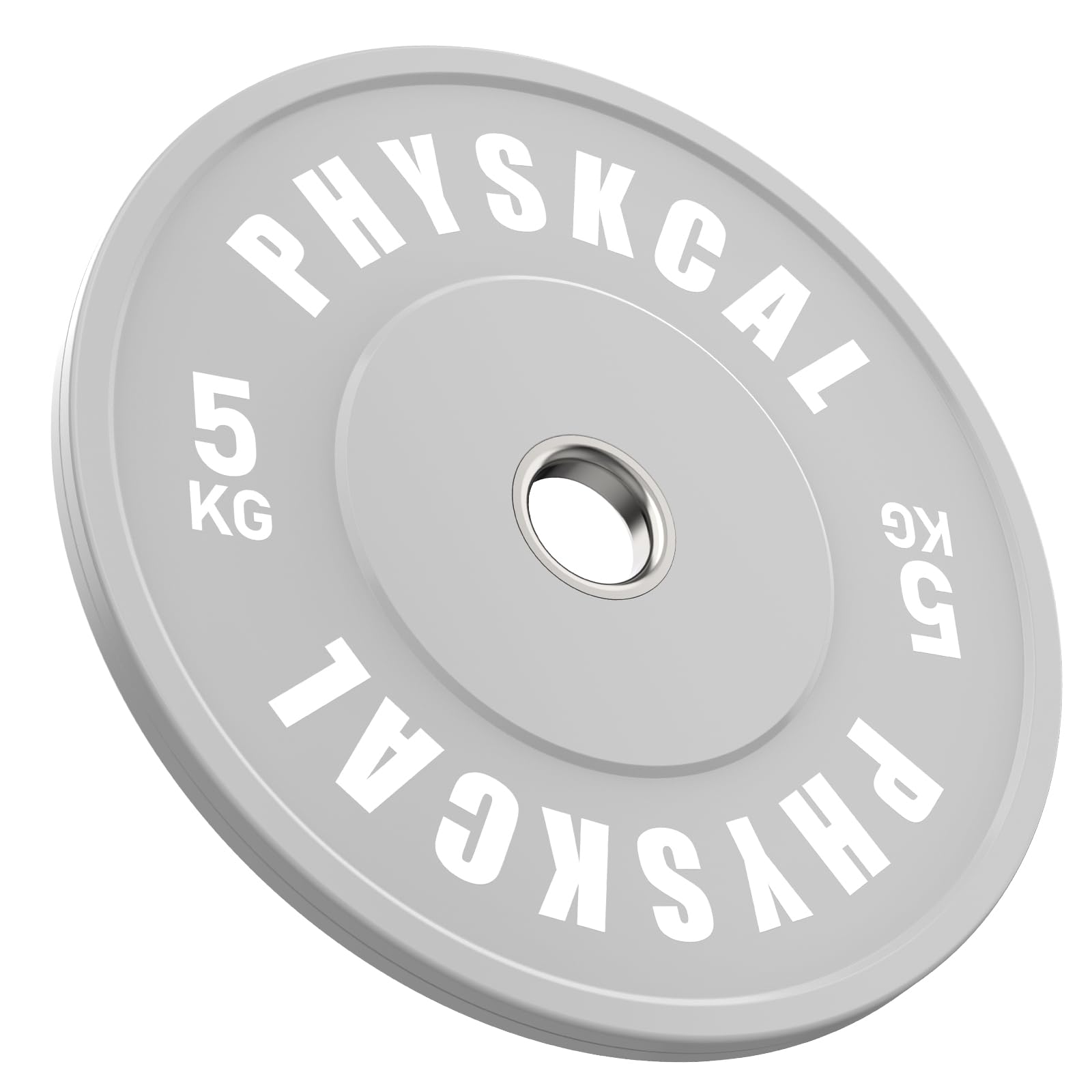 PhysKcal Kolorowe talerze do sztangi z wkładką ze stali nierdzewnej 2", standardowe talerze do sztangi IWF i zestaw tarcz do sztangi frakcyjnej 0,5 kg – 25 kg (e) 2 x 5 kg