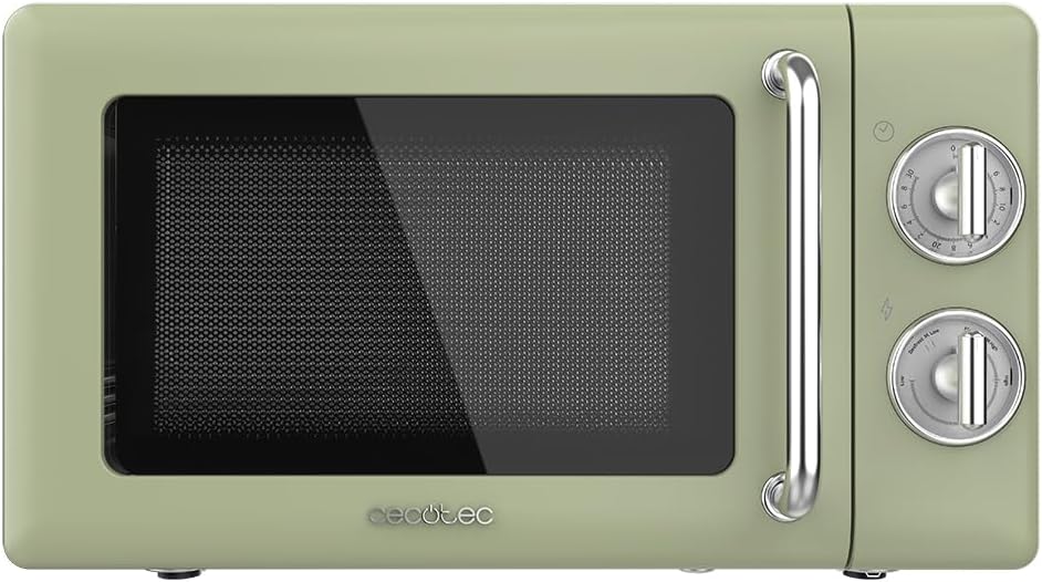 Cecotec Forno a microonde meccanico da 20 litri Proclean 3010 Retro Green. 700 W in 6 livelli, timer fino a 30 minuti, modalità sbrinamento, design vintage in verde, finiture in acciaio : Amazon.it: Grandi elettrodomestici Cecotec Forno a microonde meccanico da 20 litri Proclean 3010 Retro Green. 700 W in 6 livelli, timer fino a 30 minuti, modalità sbrinamento, design vintage in verde, finiture in acciaio : Amazon.it: Grandi elettrodomestici