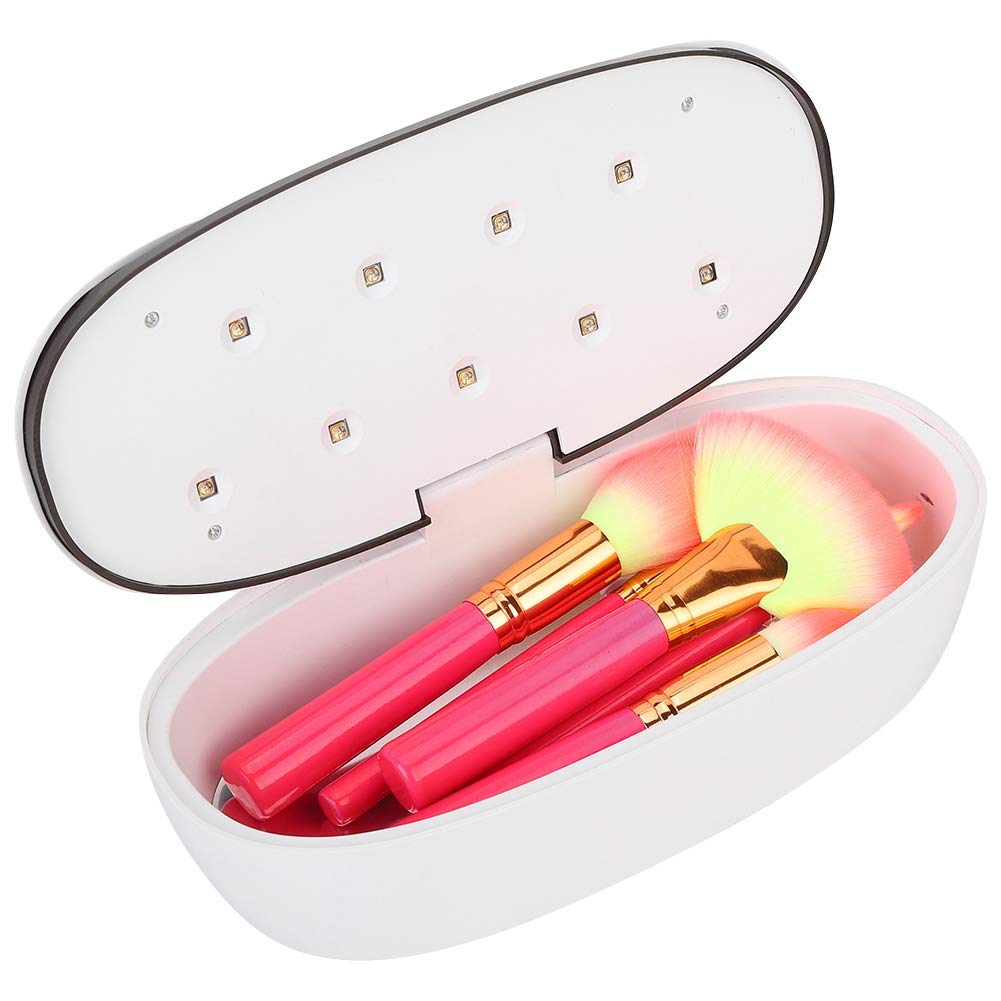 Sterilizzatore UV LED Disinfezione Pennello per il trucco delle unghie Sterilizzatore Scatola di disinfezione a raggi per pinzette, pinzette e spazzolino da denti per la pulizia, telefono(#2)