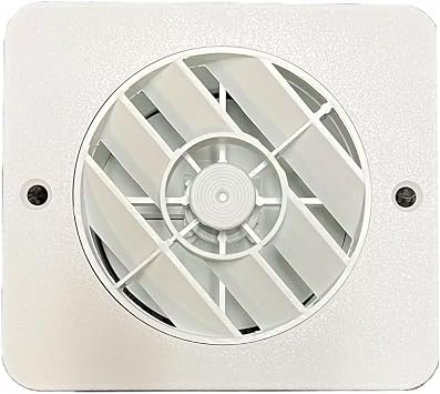 5 5/8" Rotaire Flush Floor Mount Heat Outlet RV Vent Adjustable Damper White