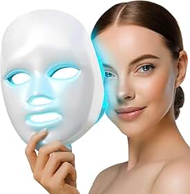 Máscara LED Facial 7 Cores Profissional | Método CEO de Fototerapia | Anti-Idade, Acne e Rejuvenescimento em 10–15 Min Tecnologia CEO 90 LEDs, USB Recarregável