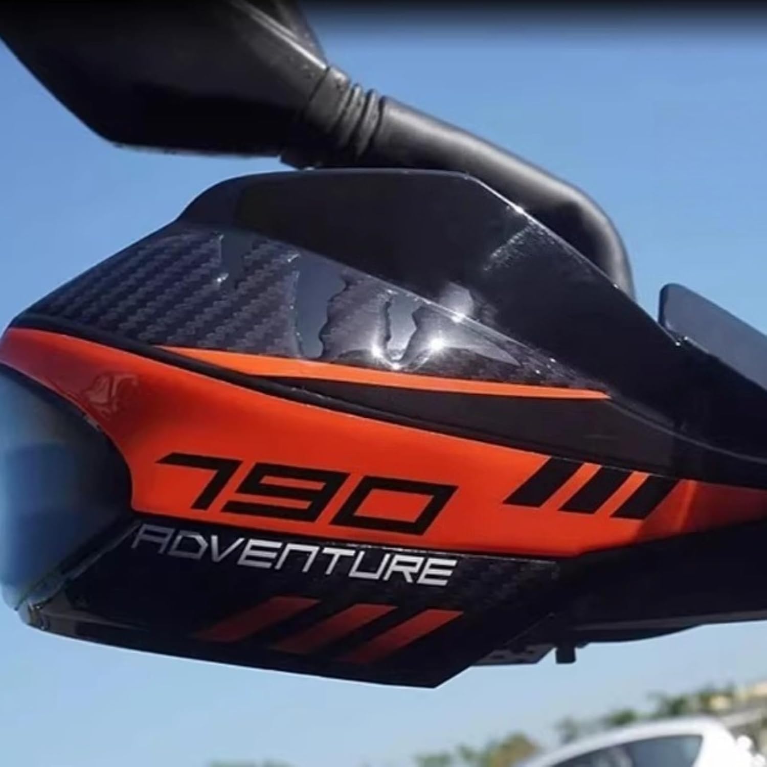 Suitable for 790ADV 890ADV 1090ADV 1190ADV 1290ADV 2024, 2025, 2026 Epoxy Resin Handlebar Stickers, Waterproof Decals for Motorcycle Handlebar Modification. (1090ADV)