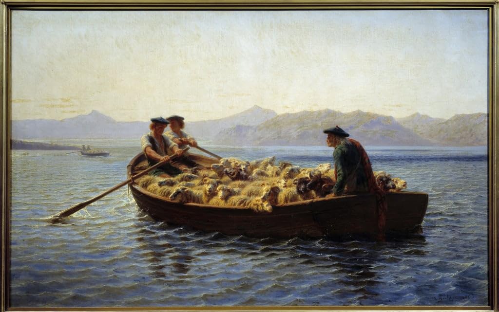 Tableau Rosa Bonheur Changement de pâturage pour décor apaisant - 4
