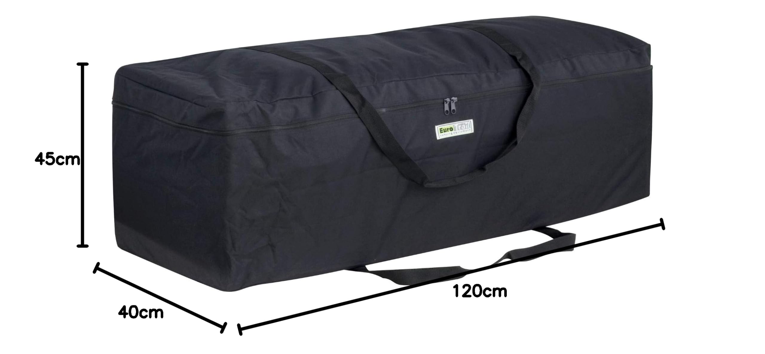 Euro Trail 31879 Zelttasche, 120cm x 45cm x 40cm, Schwarz