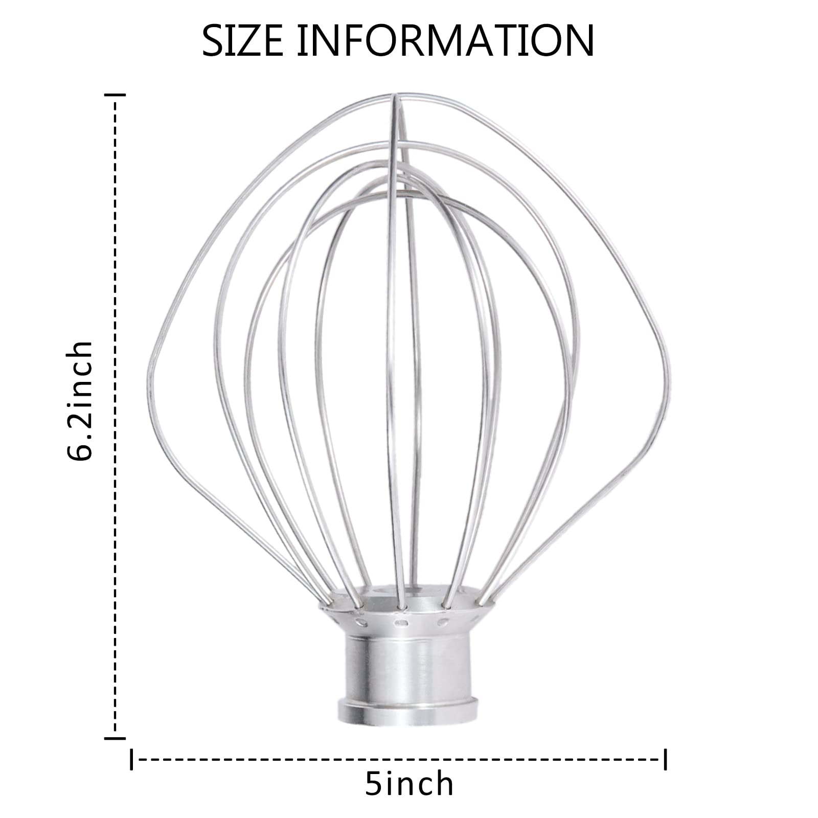 K45WW 6Wire Whip Attachment for KitchenAid 5Quart TiltHead Stand