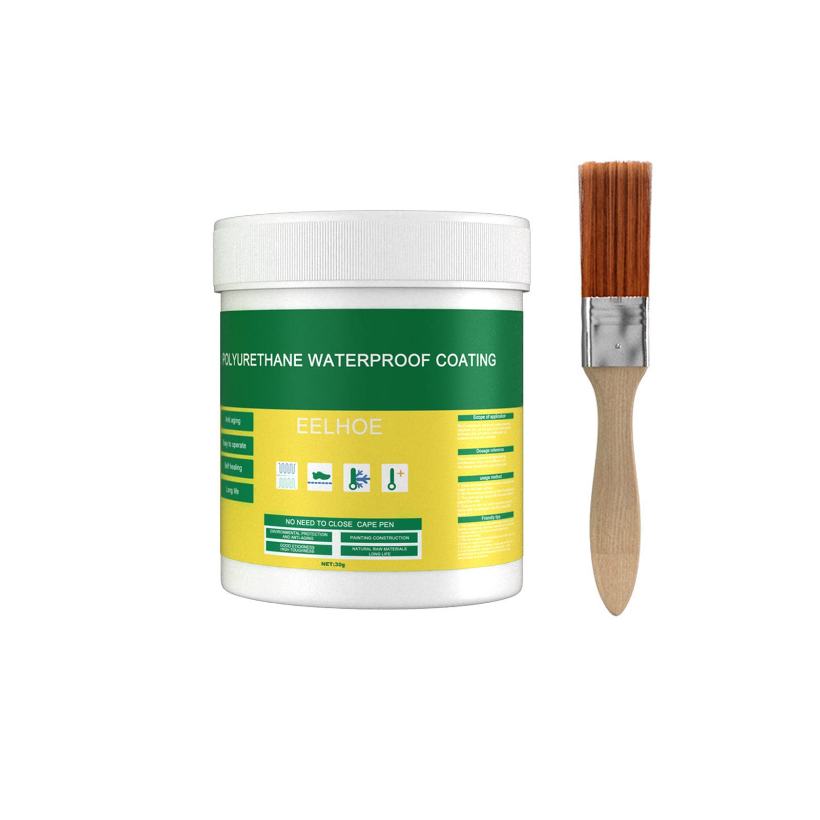 Polyurethane Sealant,Polyurethane Waterproof Coating, Invisible Waterproof Anti-Leaking Sealant Agent Transparent Coating Tile Trapping Repair Wall Mending Agent for Home Roof Bathroom