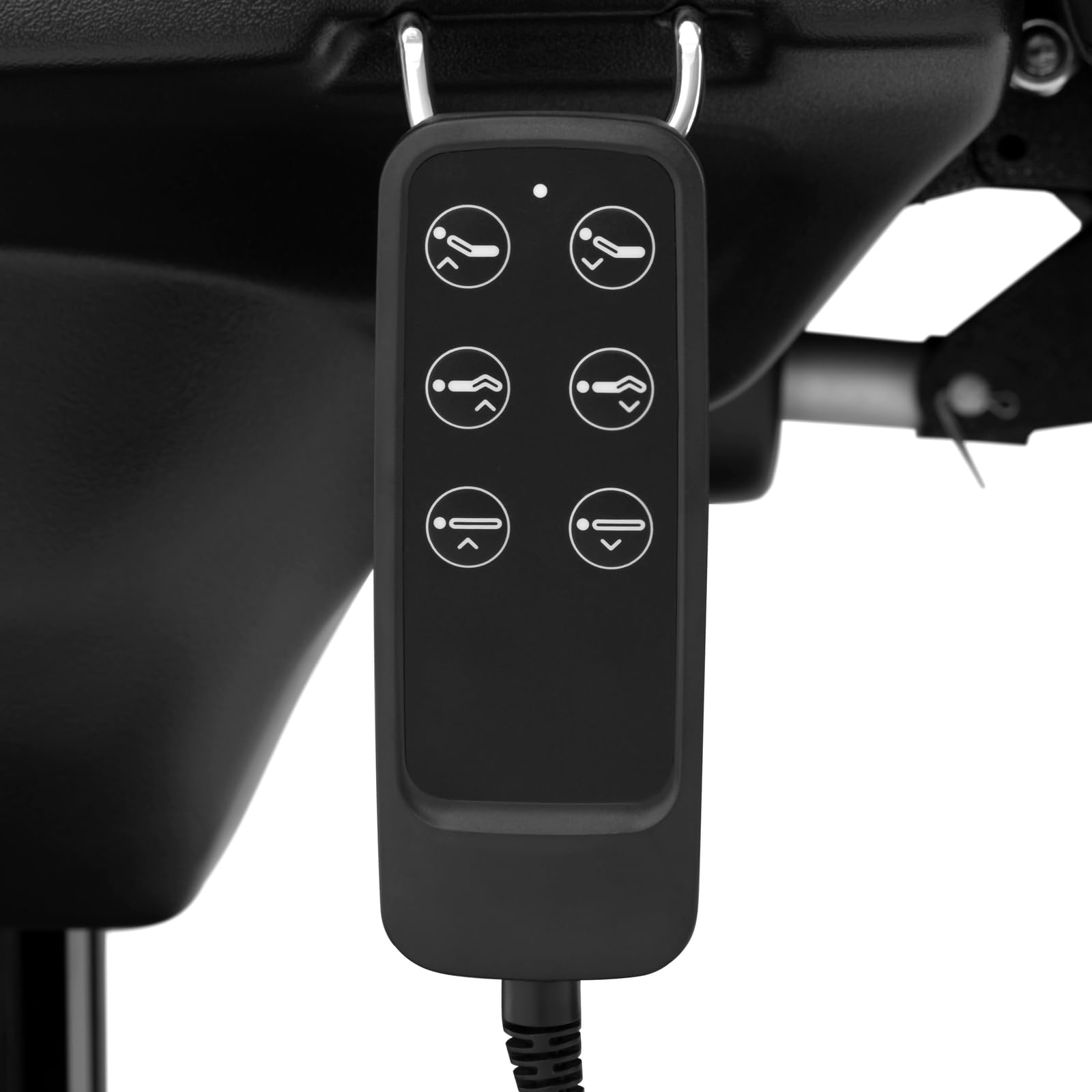 Physa Elektrische Kosmetikliege 3 motoren 300 W 192 x 60 x 70-90,5 cm 150 kg schwarz Behandlungsliege Kosmetikstuhl Therapieliege Tattooliege