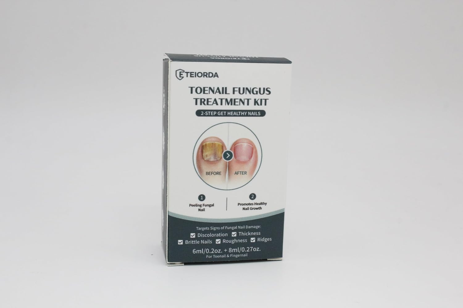 Extra Strength Toe Nail Fungus Treatment - 6ml+8ml Liquid to Repair Damaged, Yellow, Thickened & Discolored Nails and Restore Health
