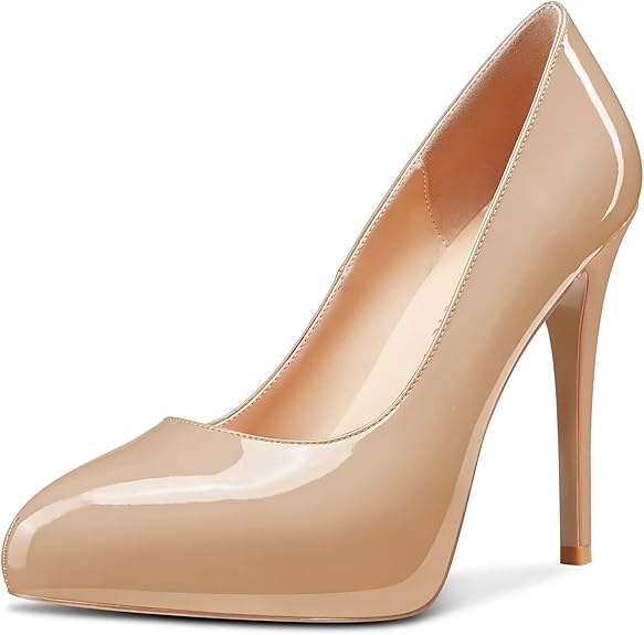 Damen Stiletto Pumps - 10 Cm Absatz Geschlossen